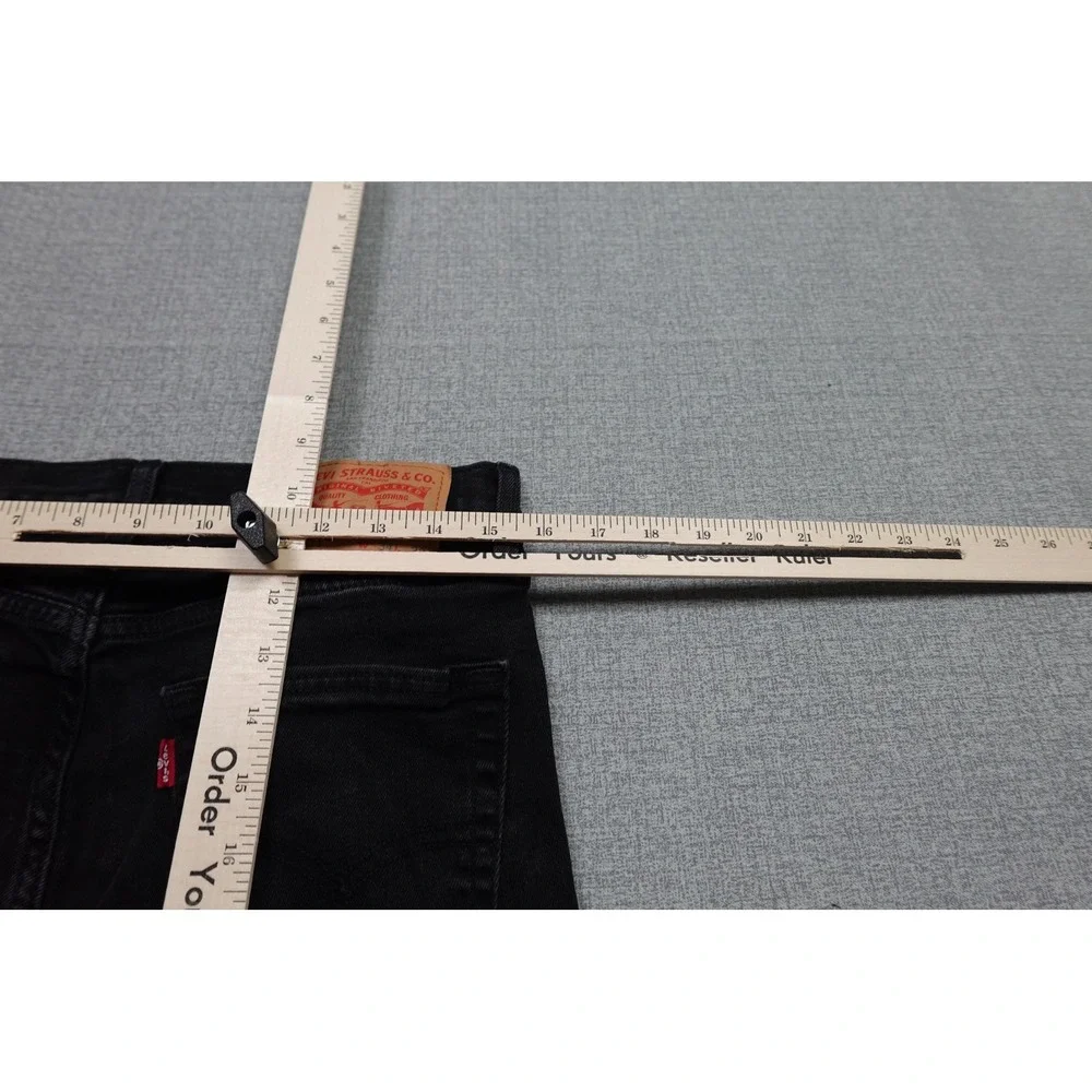 Levi's 511 Slim Fit Jeans Mens 34x30 Black Dark Wash Stretch Denim Casual Pants